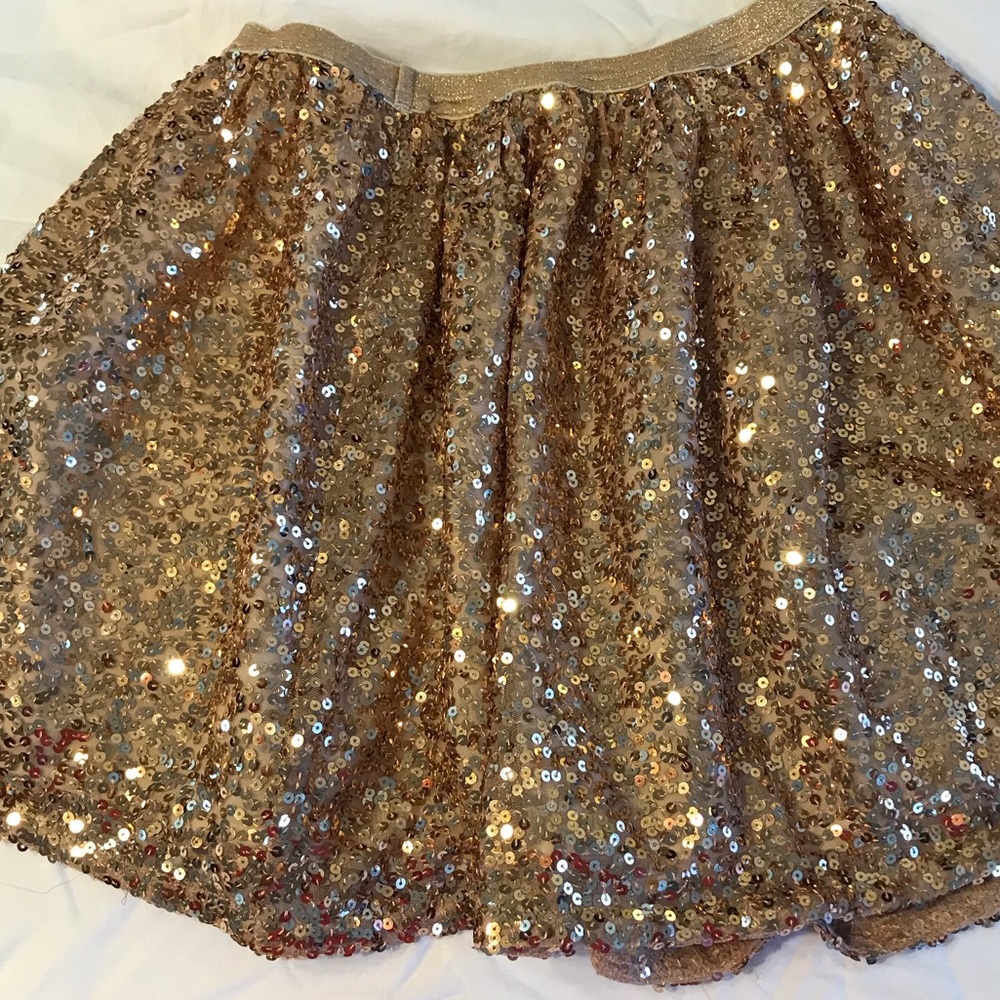 Gold Sequin Skirt